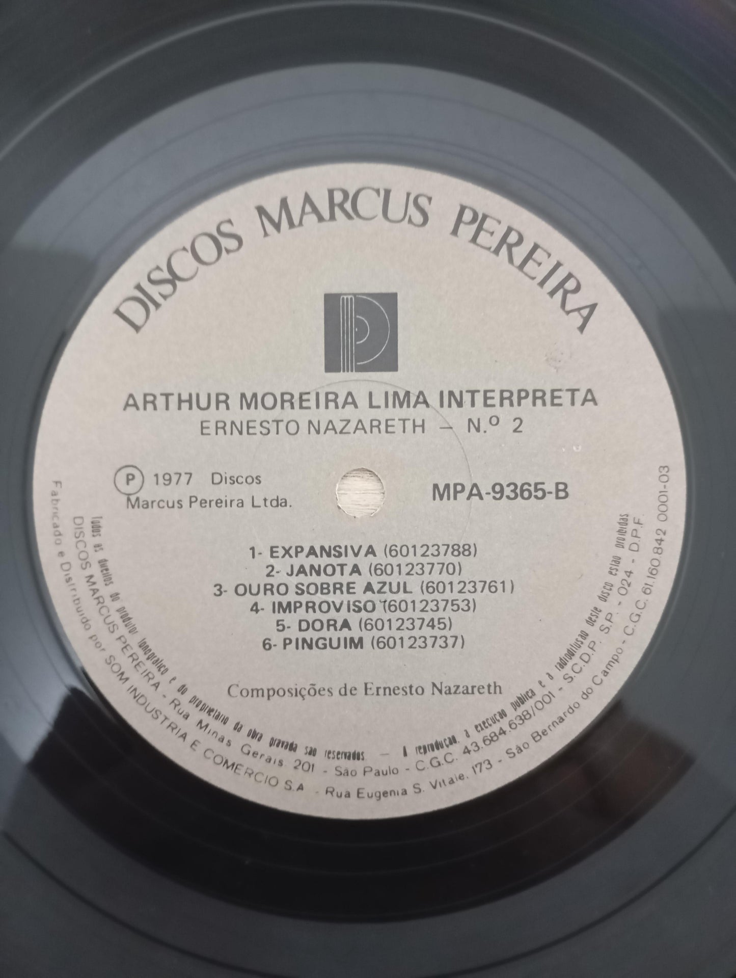 Lp Vinil Arthur Moreira Lima Interpreta Ernesto Nazareth 2