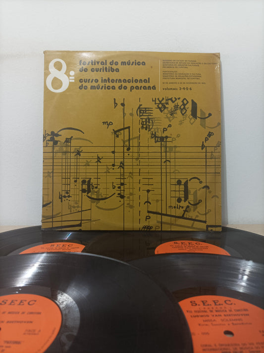 Lp Vinil 8º Festival de Música De Curitiba Quádruplo