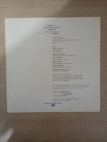 Lp Vinil Legião Urbana Que País É Este 1978/1987 Com Encarte