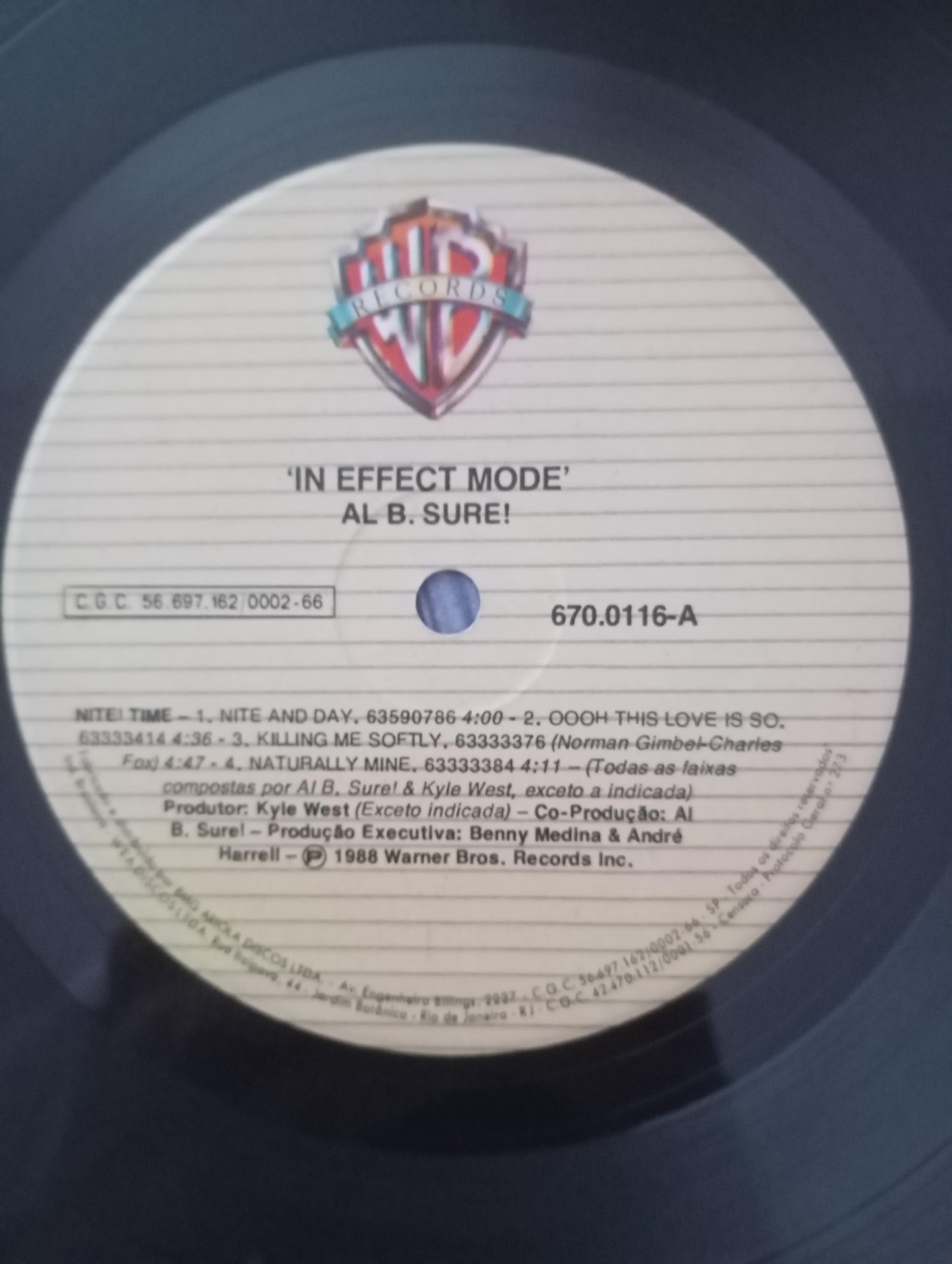 Lp Vinil Al B. Sure! In Effect Mode Com Encarte