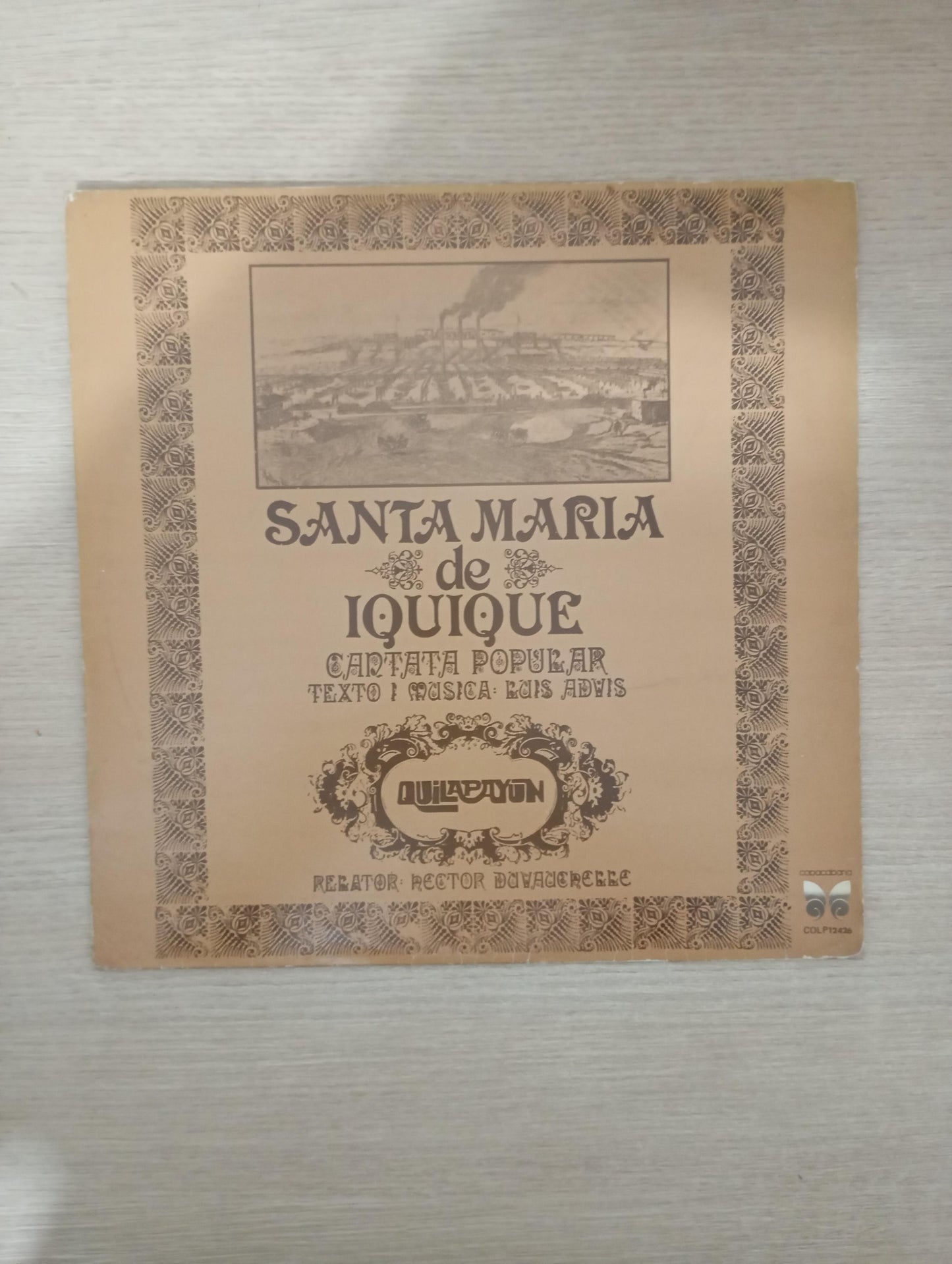 Disco Vinil Santa Maria De Iquique Quilapayún C Encarte