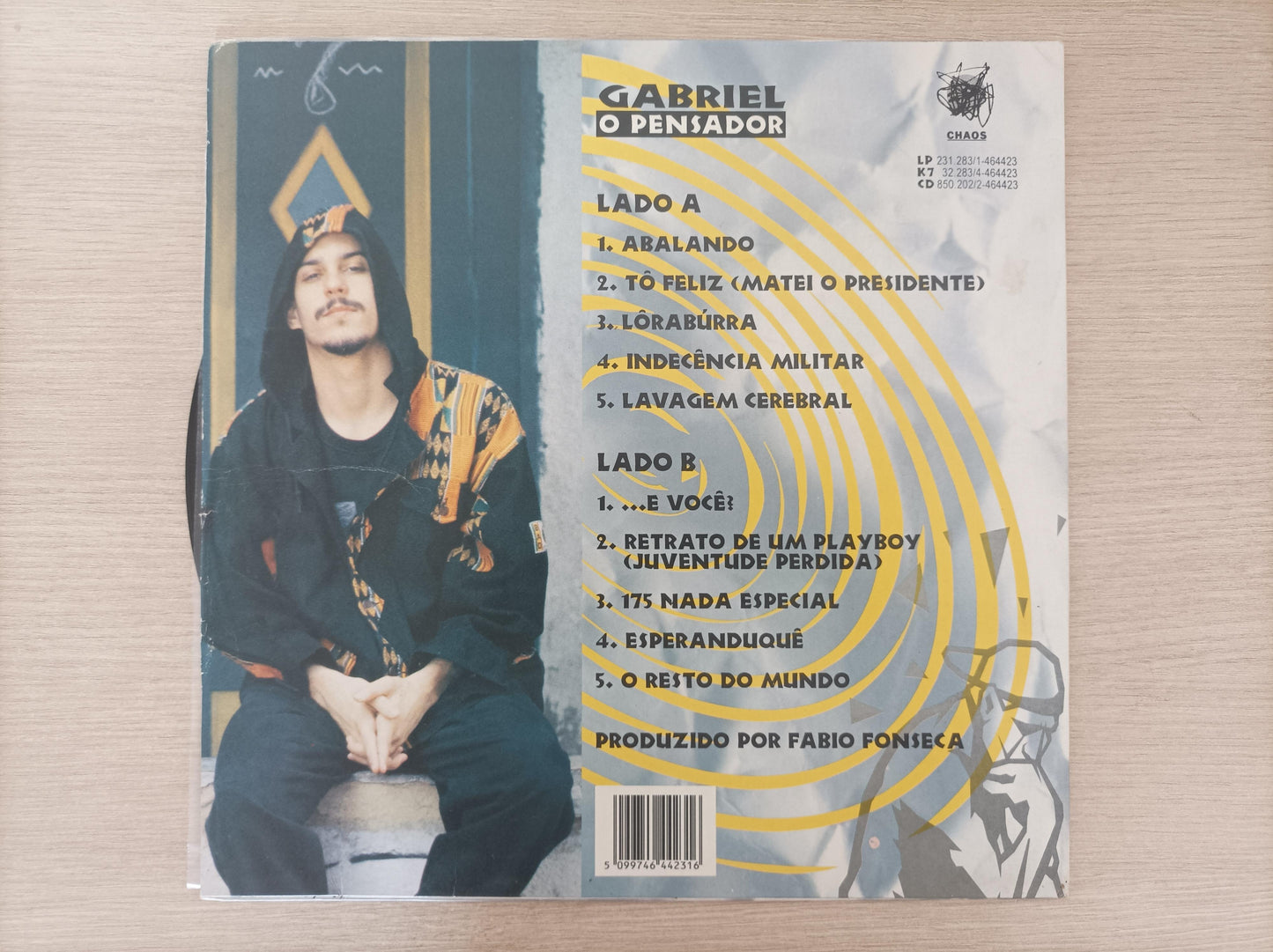 Disco Vinil 1993 Gabriel O Pensador Com Encarte A