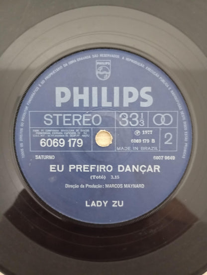 Compacto Vinil Lady Zu A Noite Vai Chegar Eu Prefiro Dançar