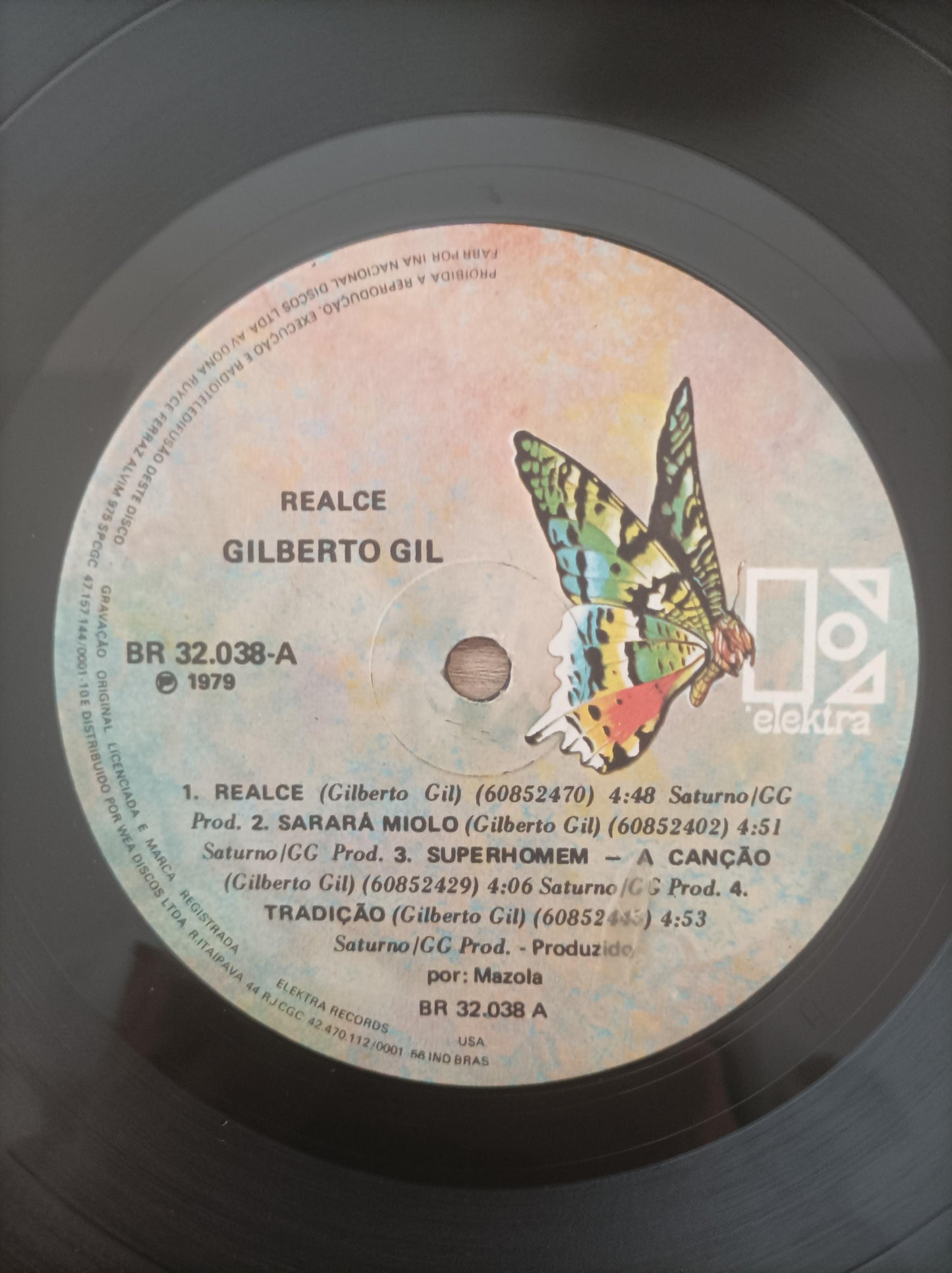 Lp Vinil Gilberto Gil Realce Capa Dupla