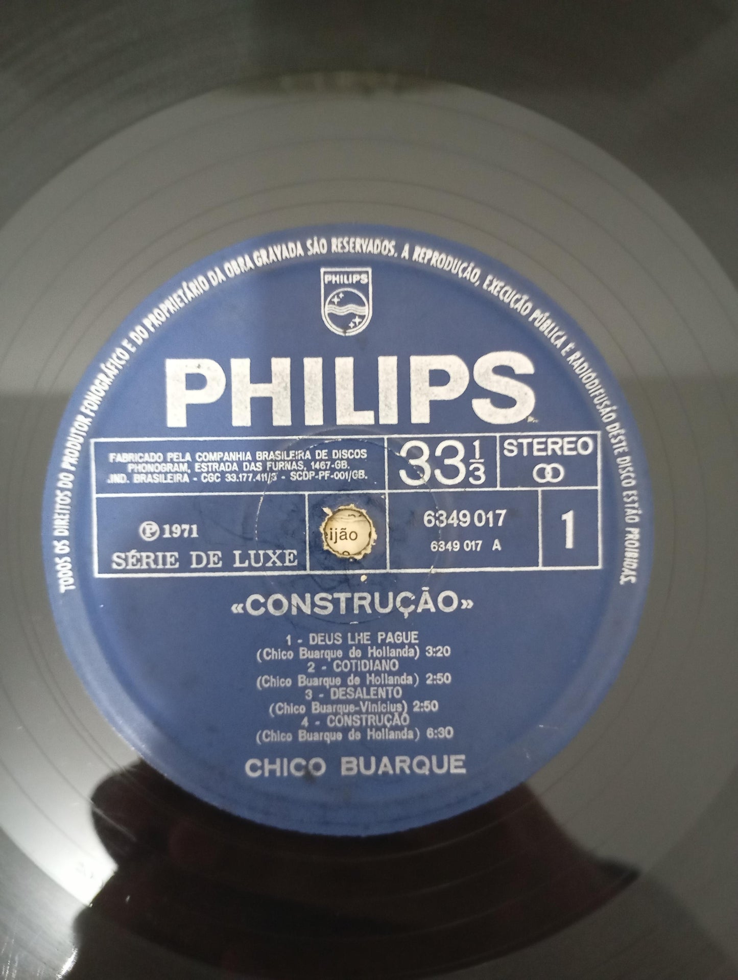 Disco Vinil Construção Chico Buarque Com Encarte A