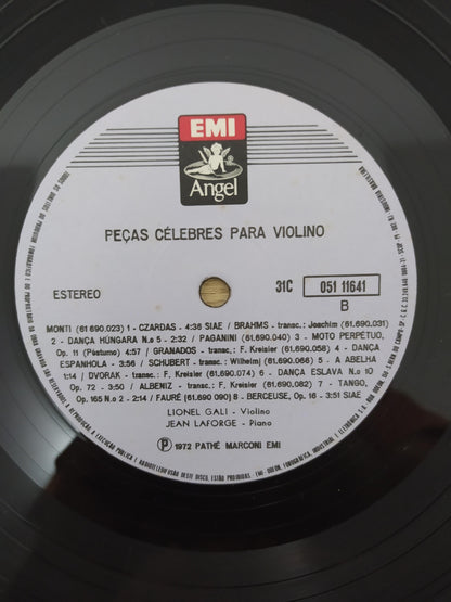 Lp Vinil Peças Célebres Para Violino