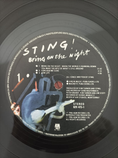 Disco Vinil Bring On The Night Sting Duplo Com Encartes A