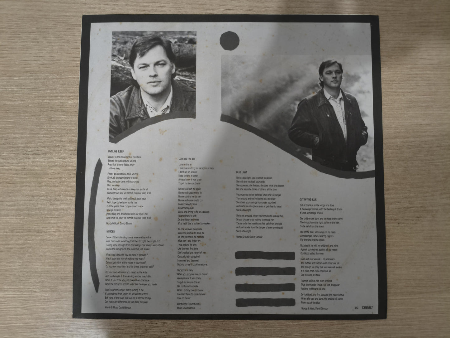 Lp Vinil David Gilmour About Face Com Encarte