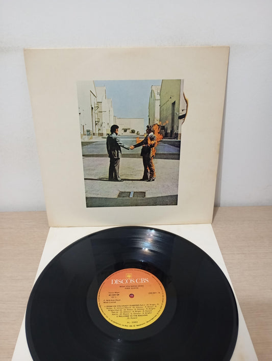 Lp Vinil Pink Floyd Wish You Were Here 1975 Com Encarte