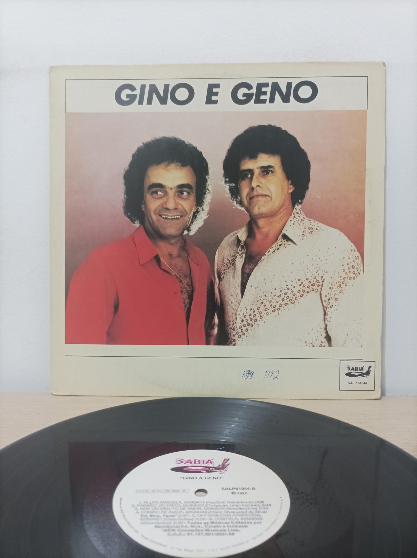 Lp Vinil Gino & Geno 1992