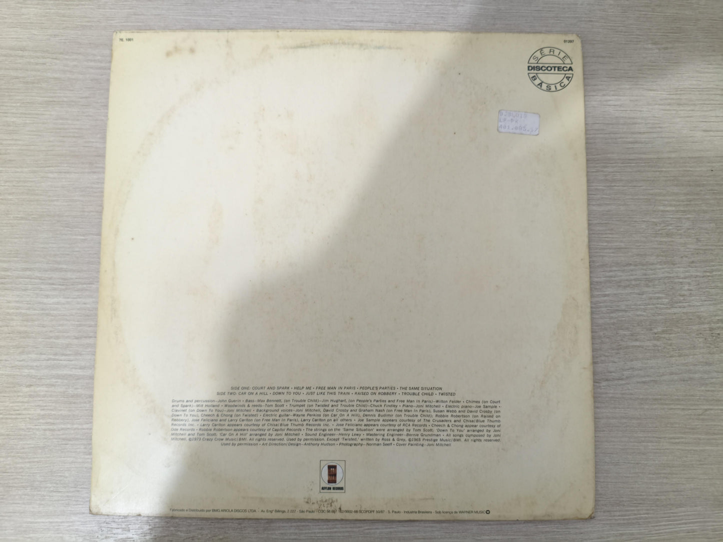 Lp Vinil Joni Mitchell Court And Spark Com Encarte