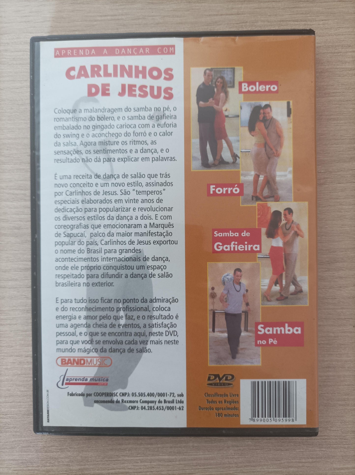 DVD Carlinhos de Jesus Aprenda a dançar com