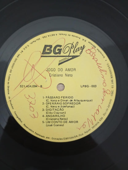 Lp Vinil Crystiano Neto Jogo do Amor