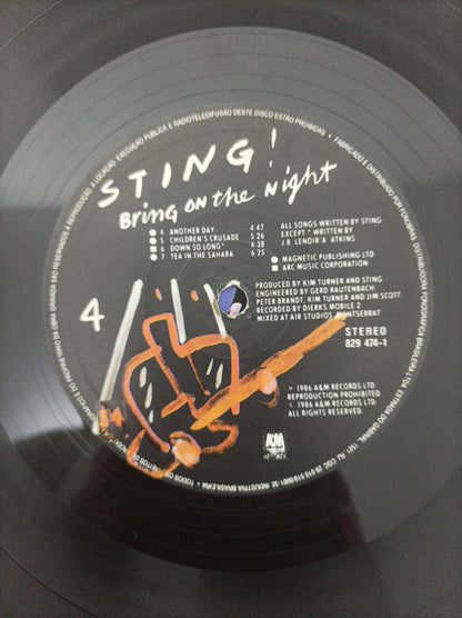 Disco Vinil Bring On The Night Sting Duplo Com Encartes A