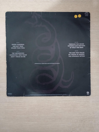 Lp Vinil Metallica Black Album 1991 Duplo Com Encartes