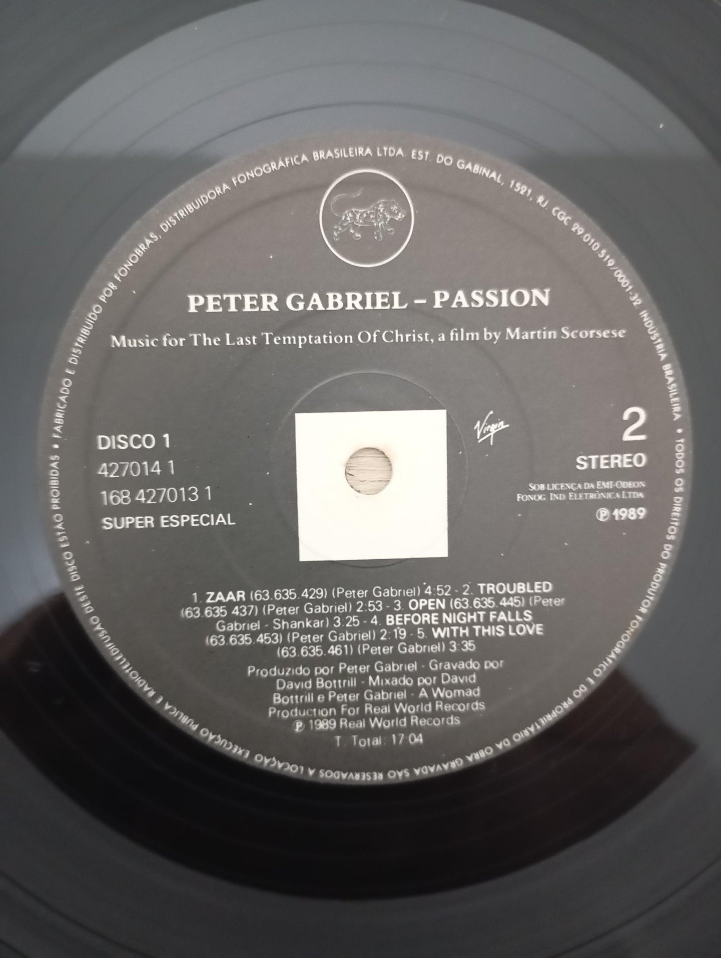Lp Vinil Peter Gabriel Passion Duplo Com Encartes