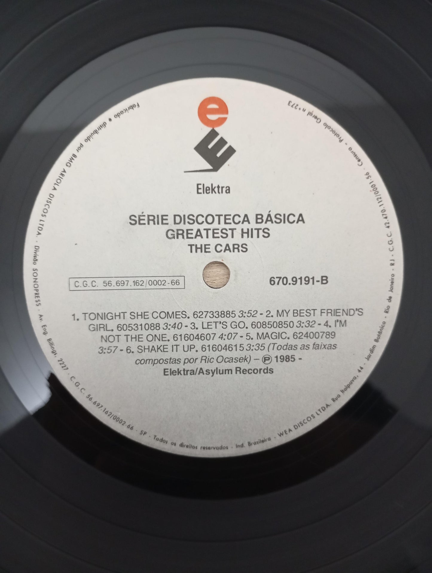 Lp Vinil The Cars Greatest Hits