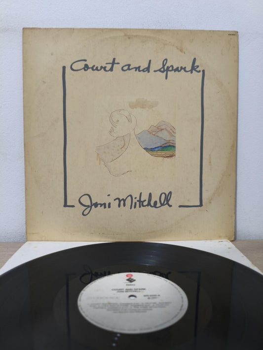 Lp Vinil Joni Mitchell Court And Spark Com Encarte