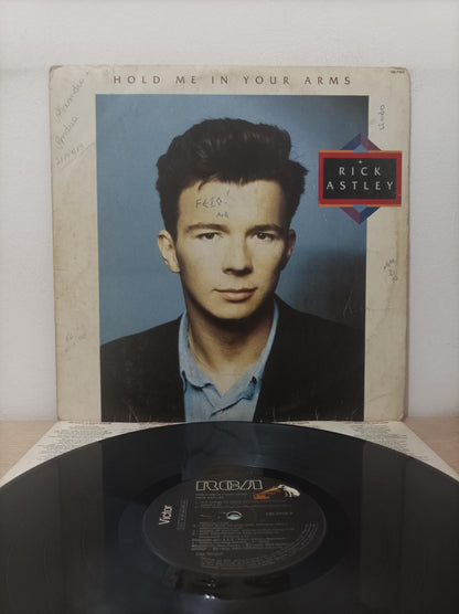 Disco Vinil Hold Me In Your Arms Rick Astley Com Encarte A