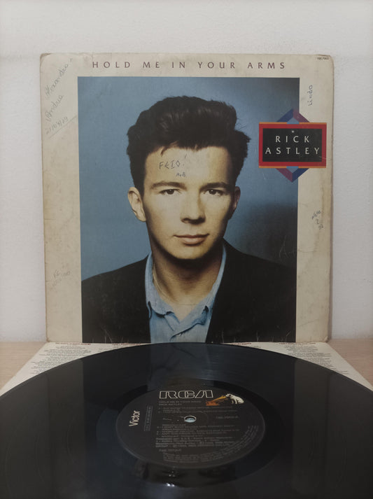 Disco Vinil Hold Me In Your Arms Rick Astley Com Encarte A