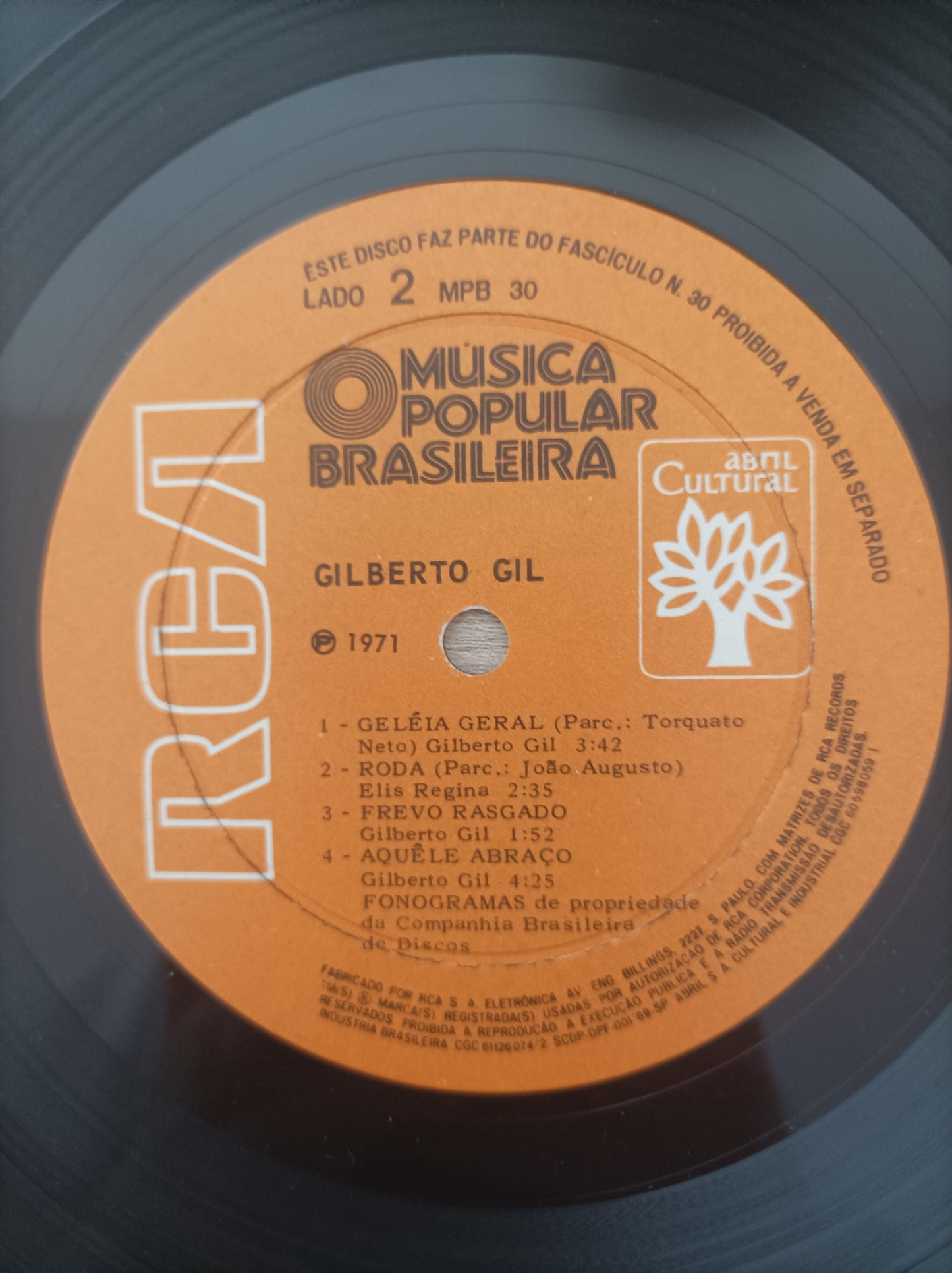 Lp Vinil Gilberto Gil História da MPB Vol. 30