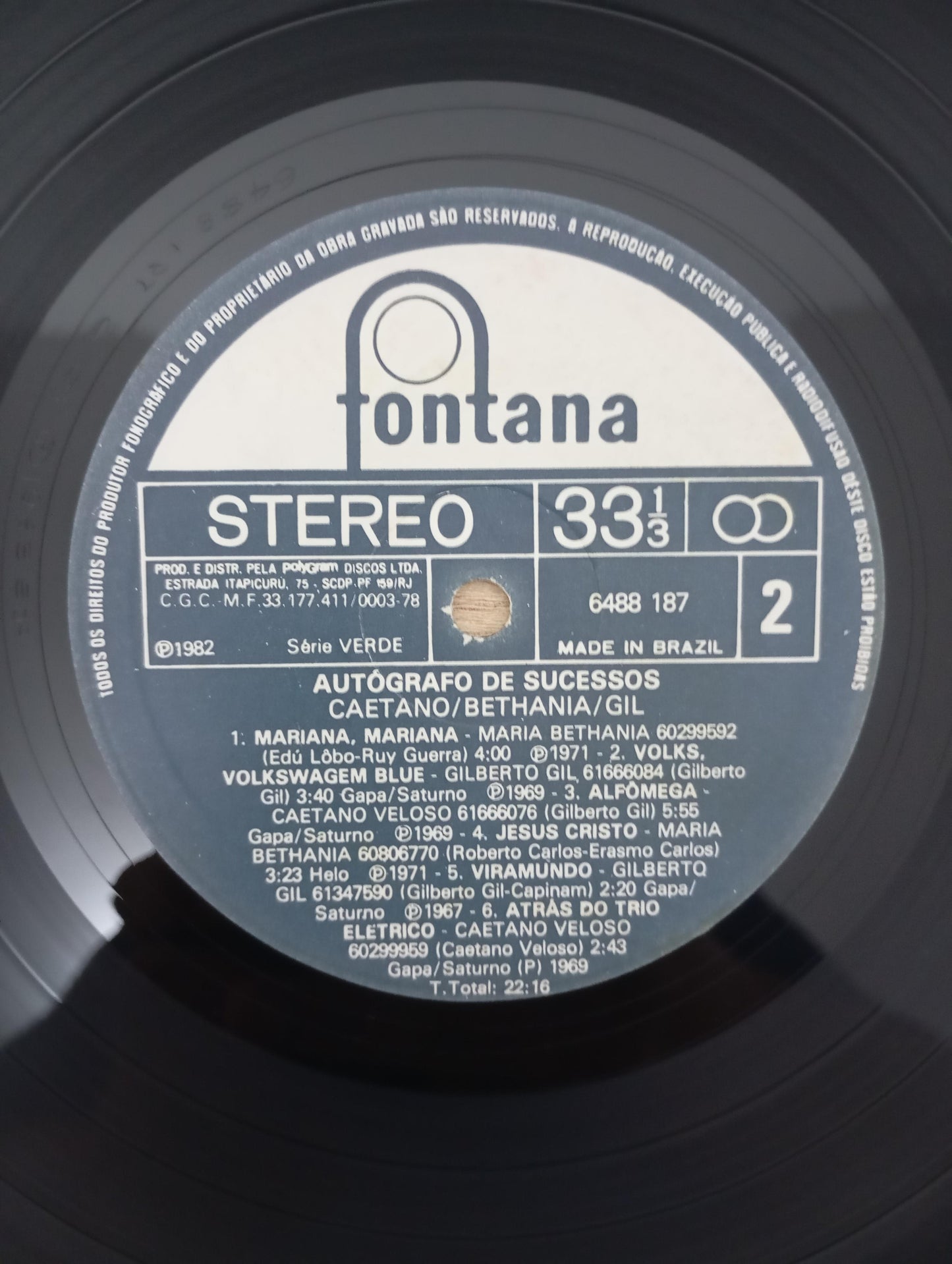 Lp Vinil Caetano Bethania Gil Série Autógrafos de Sucesso 2
