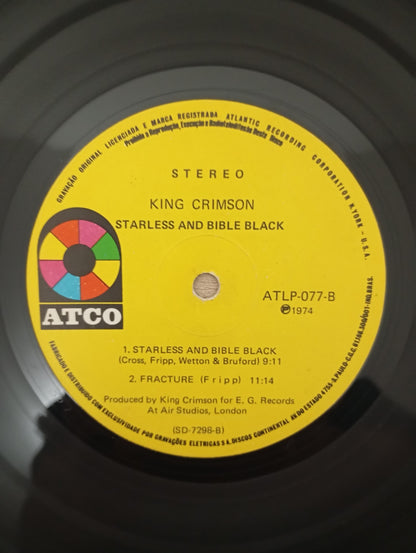Lp Vinil King Crimson Starless And Bible Black