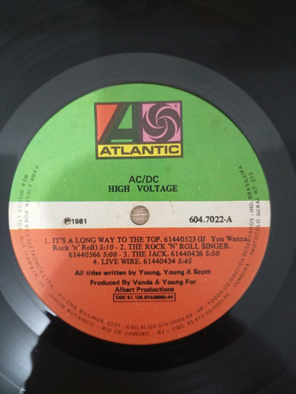 Lp Vinil AC/DC High Voltage