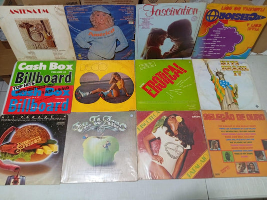 Lp Vinil Lote 12 Unidades Pop Internacional