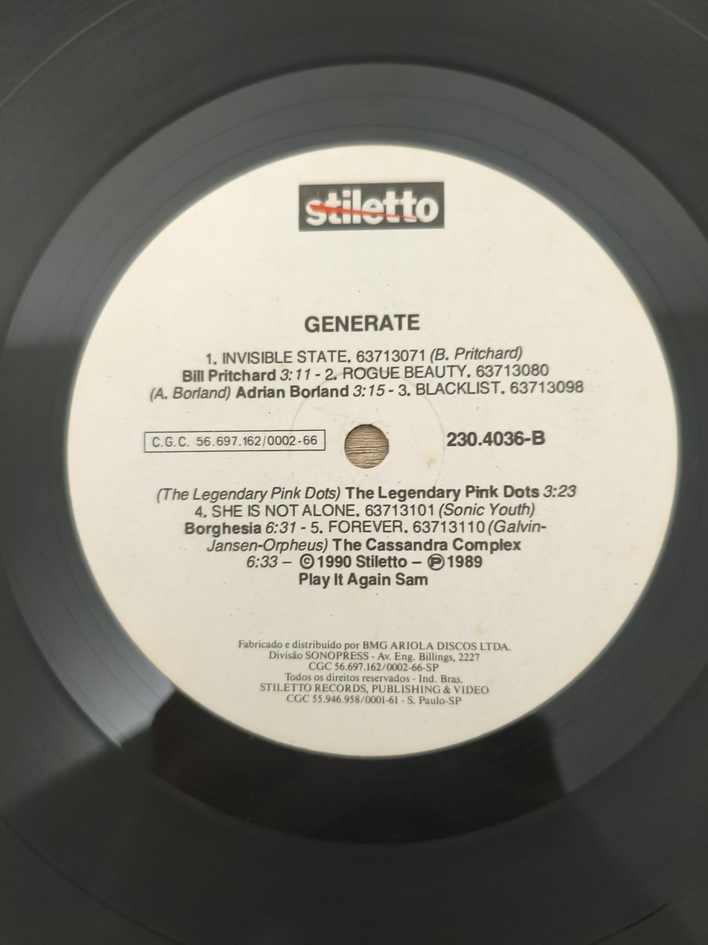 Lp Vinil Generate 1990