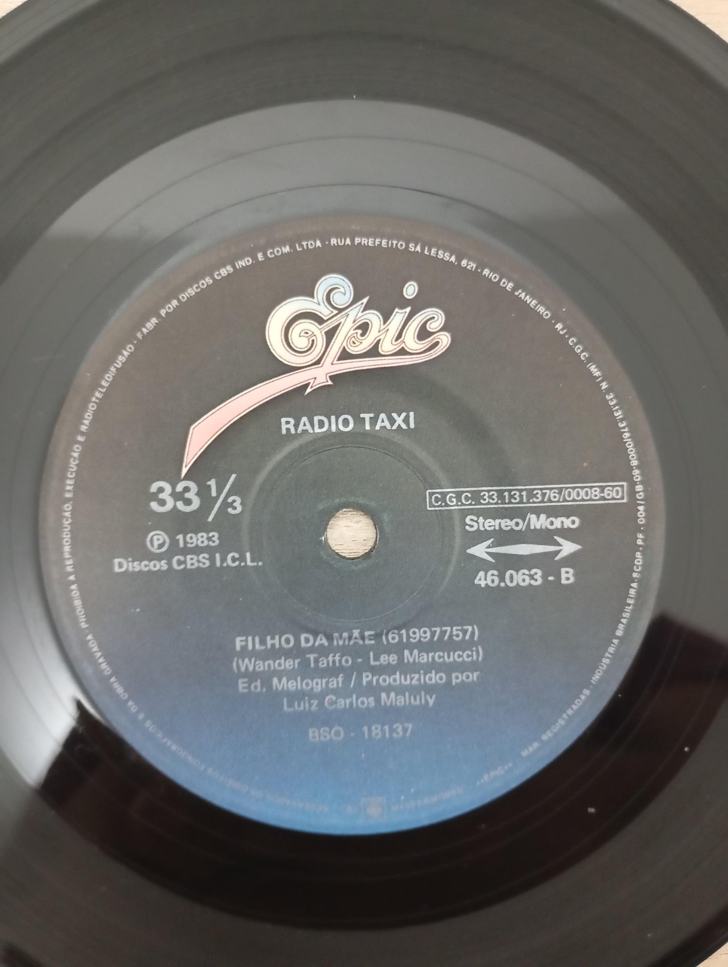 Compacto Vinil Rádio Taxi Eva / Filho da Mãe