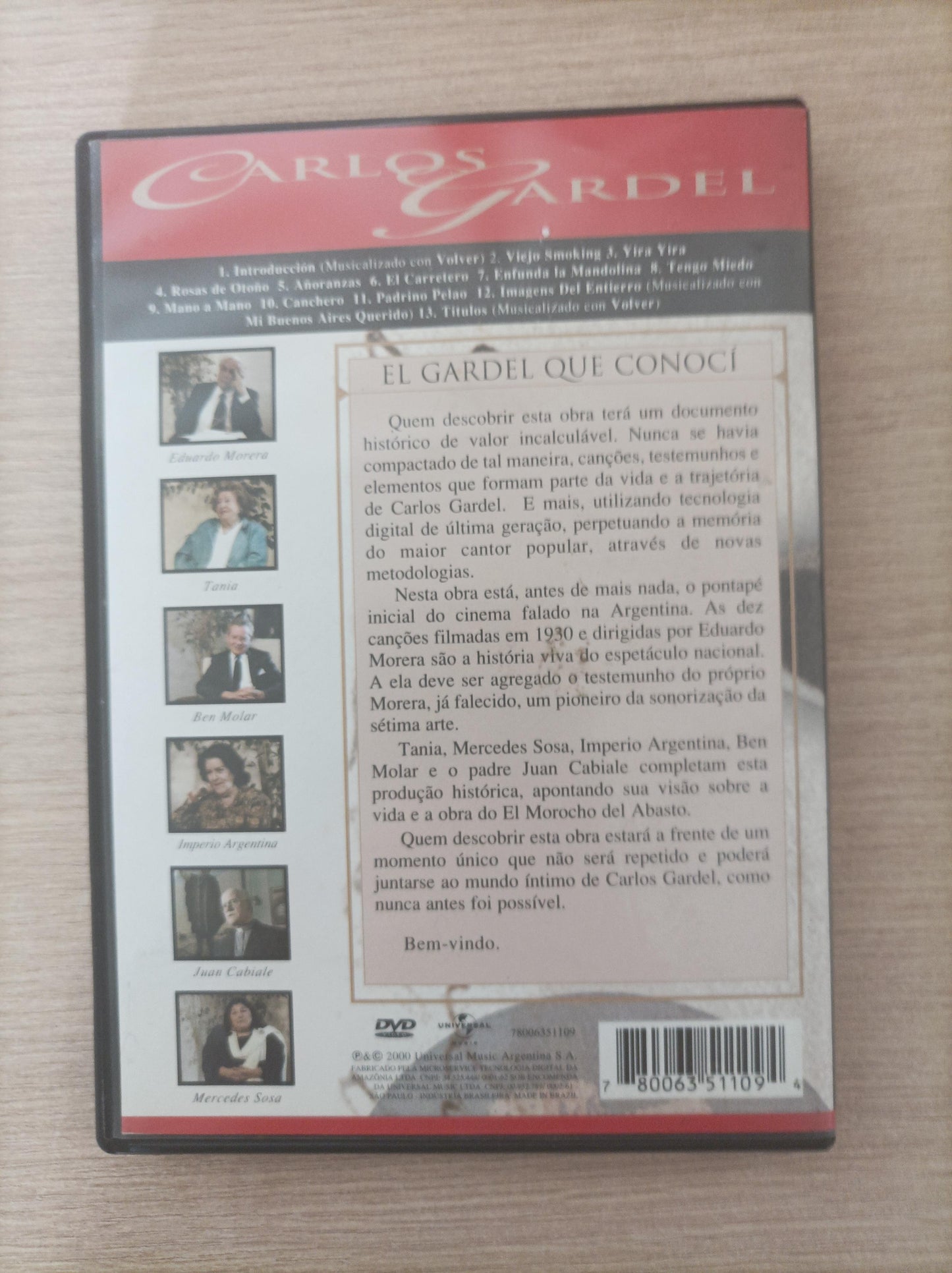DVD Carlos Gardel El Gardel Que Conocí
