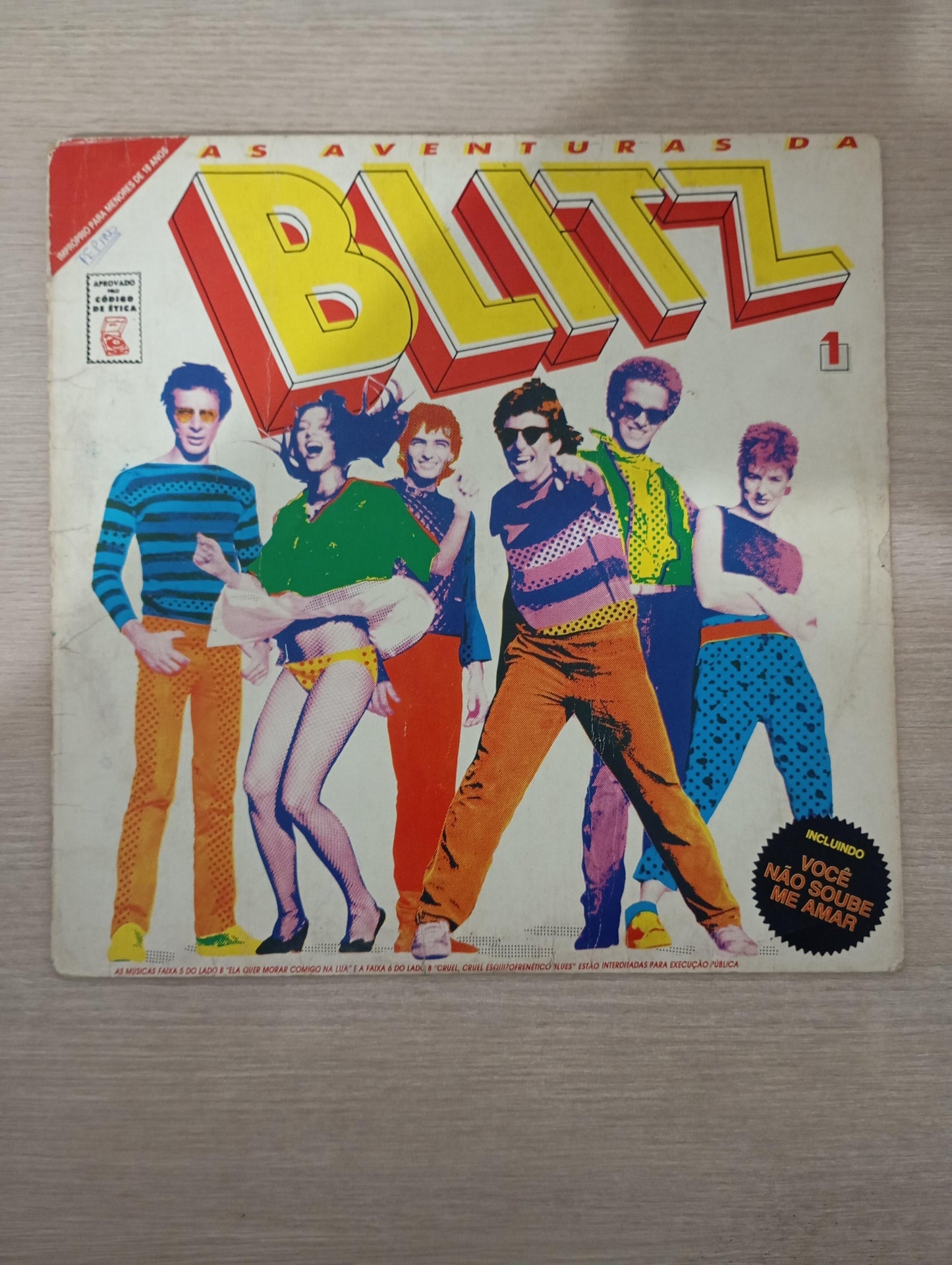 Lp Vinil Blitz As Aventuras Da Blitz Com Encarte