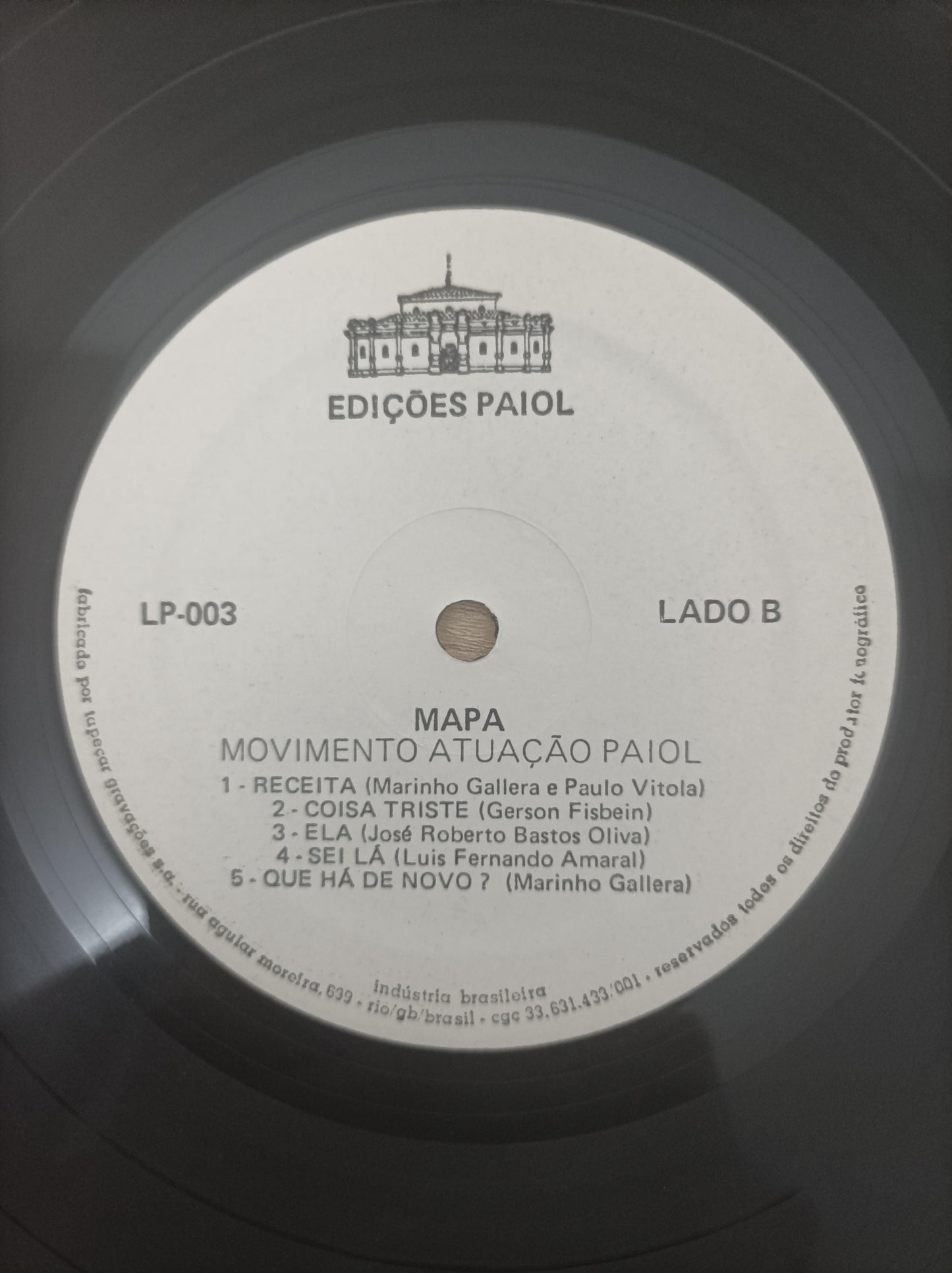 Lp Vinil MAPA Movimento Atuação Paiol