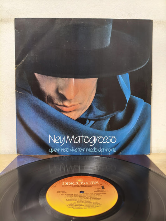 Lp Vinil Ney Matogrosso Quem Não Vive Medo Morte Com Encarte