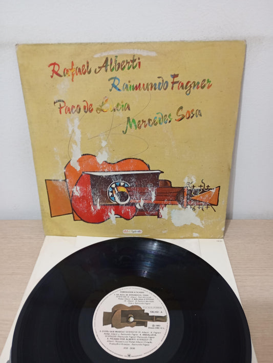 Lp Vinil Rafael Alberti Fagner Homenagem Picasso C Encartes