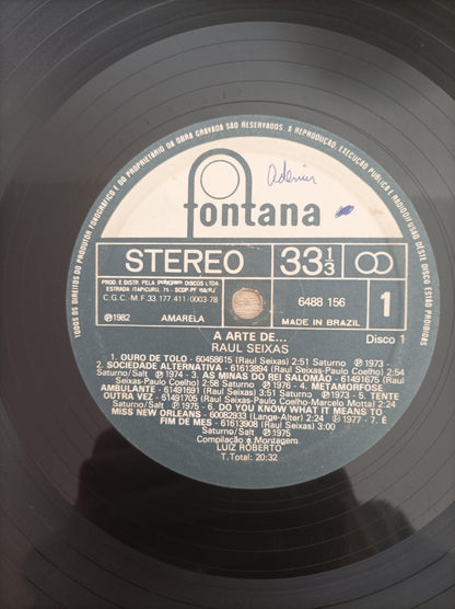 Lp Vinil Raul Seixas A Arte de Duplo