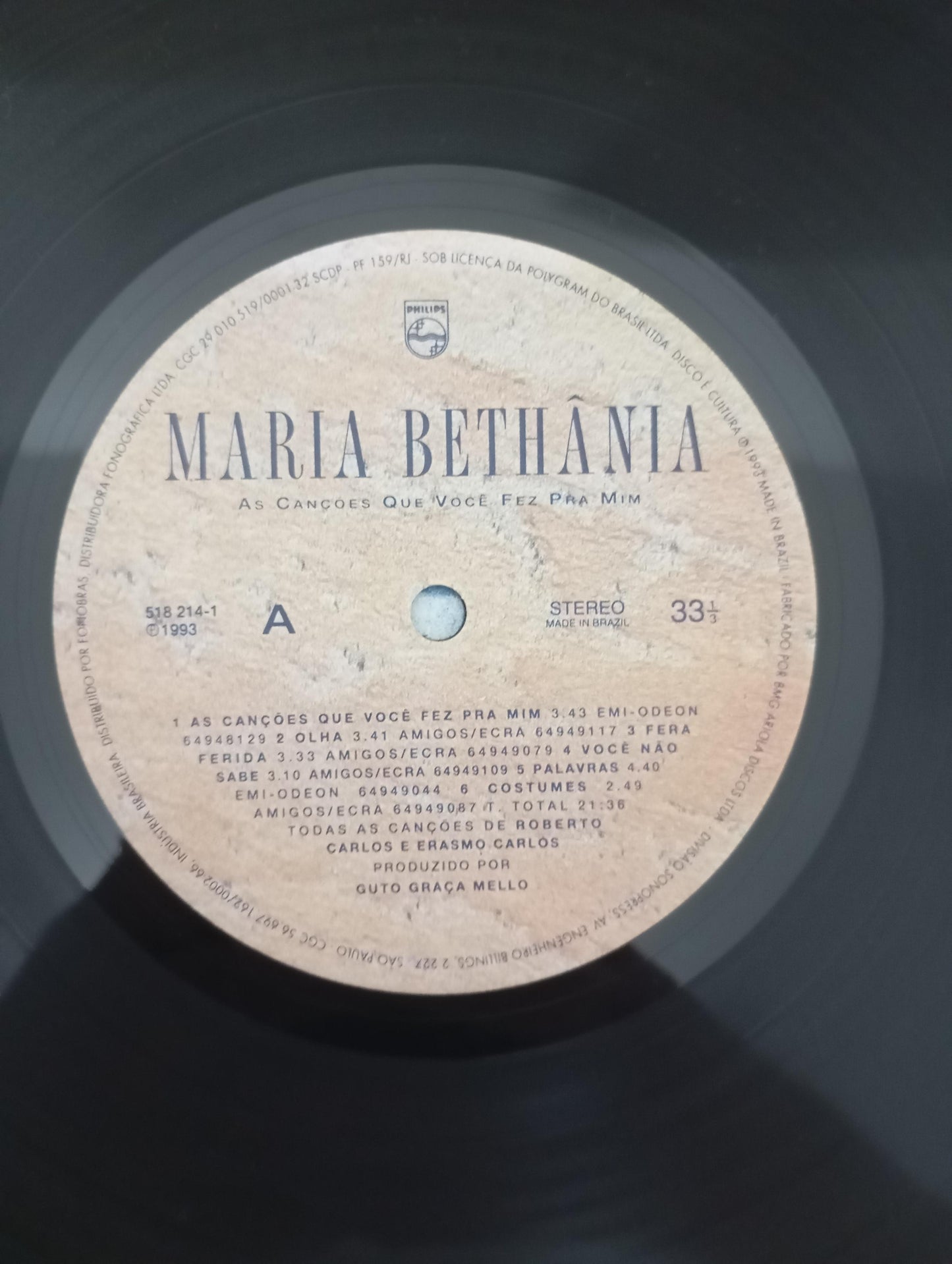 Lp Vinil Maria Bethânia As Canções Que Você Fez Pra Mim