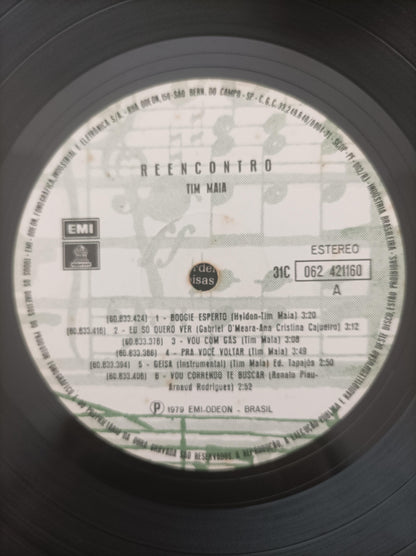 Lp Vinil Tim Maia Reencontro Com Encarte