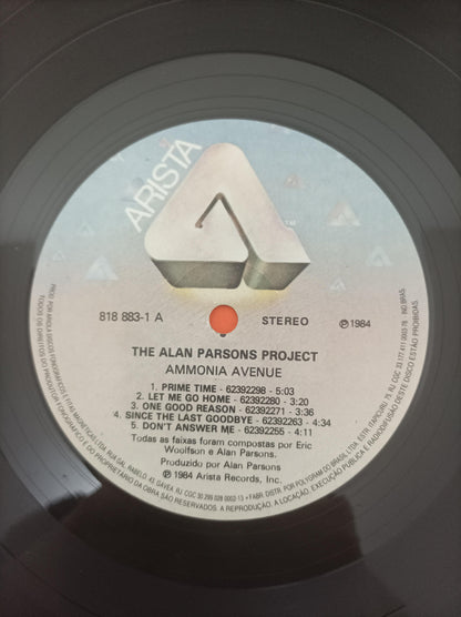 Lp Vinil The Alan Parsons Project Ammonia Avenue Com Encarte