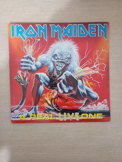 Lp Vinil Iron Maiden A Real Live One Capa Dupla Com Encarte