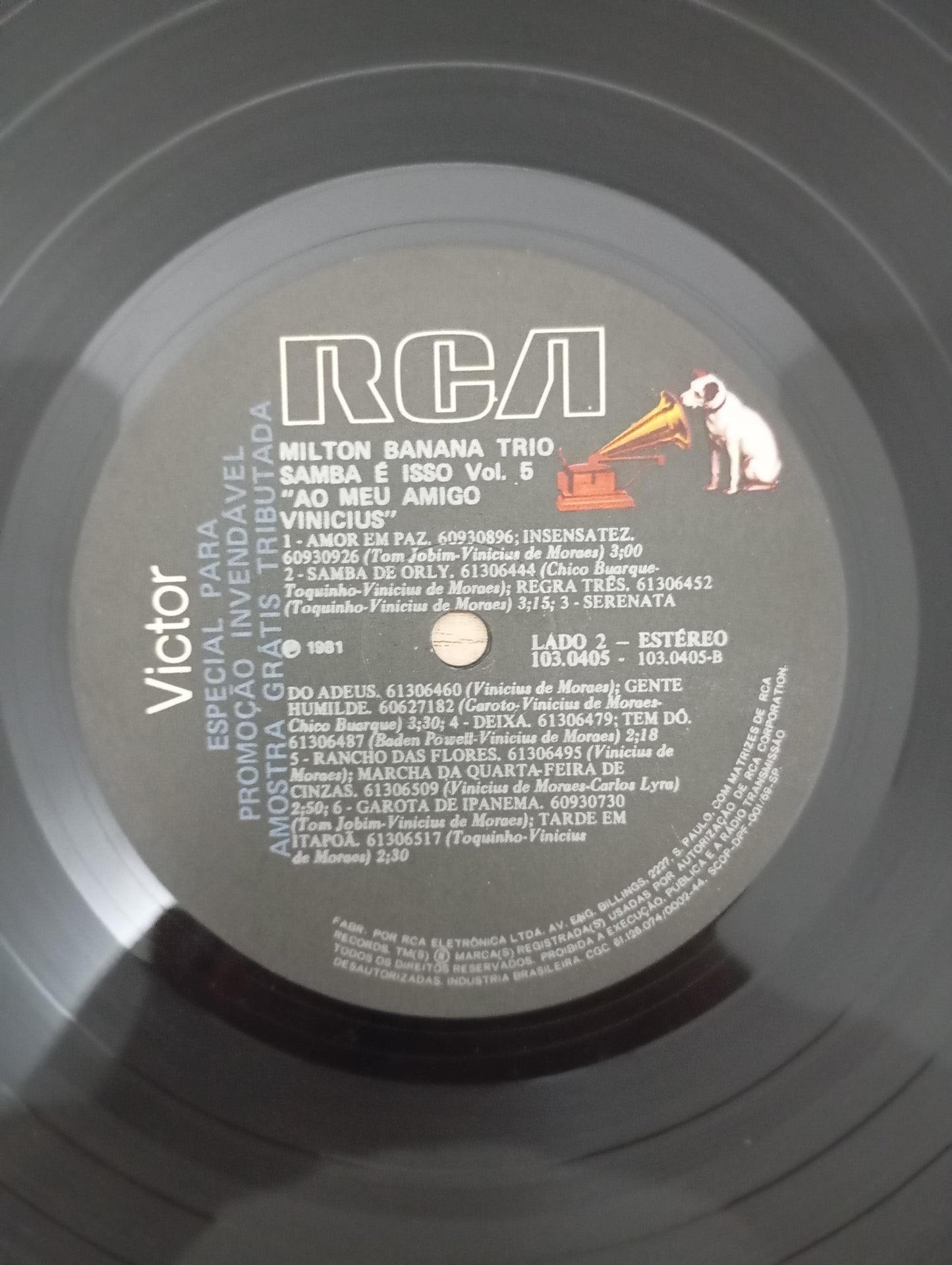 Lp Vinil Milton Banana Ao Meu Amigo Vinicius Samba É Vol 5
