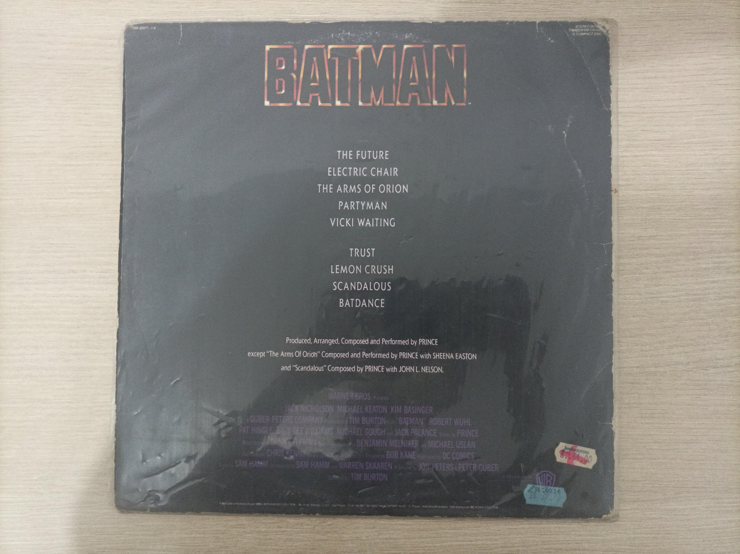 Disco Vinil Batman Prince Com Encarte A