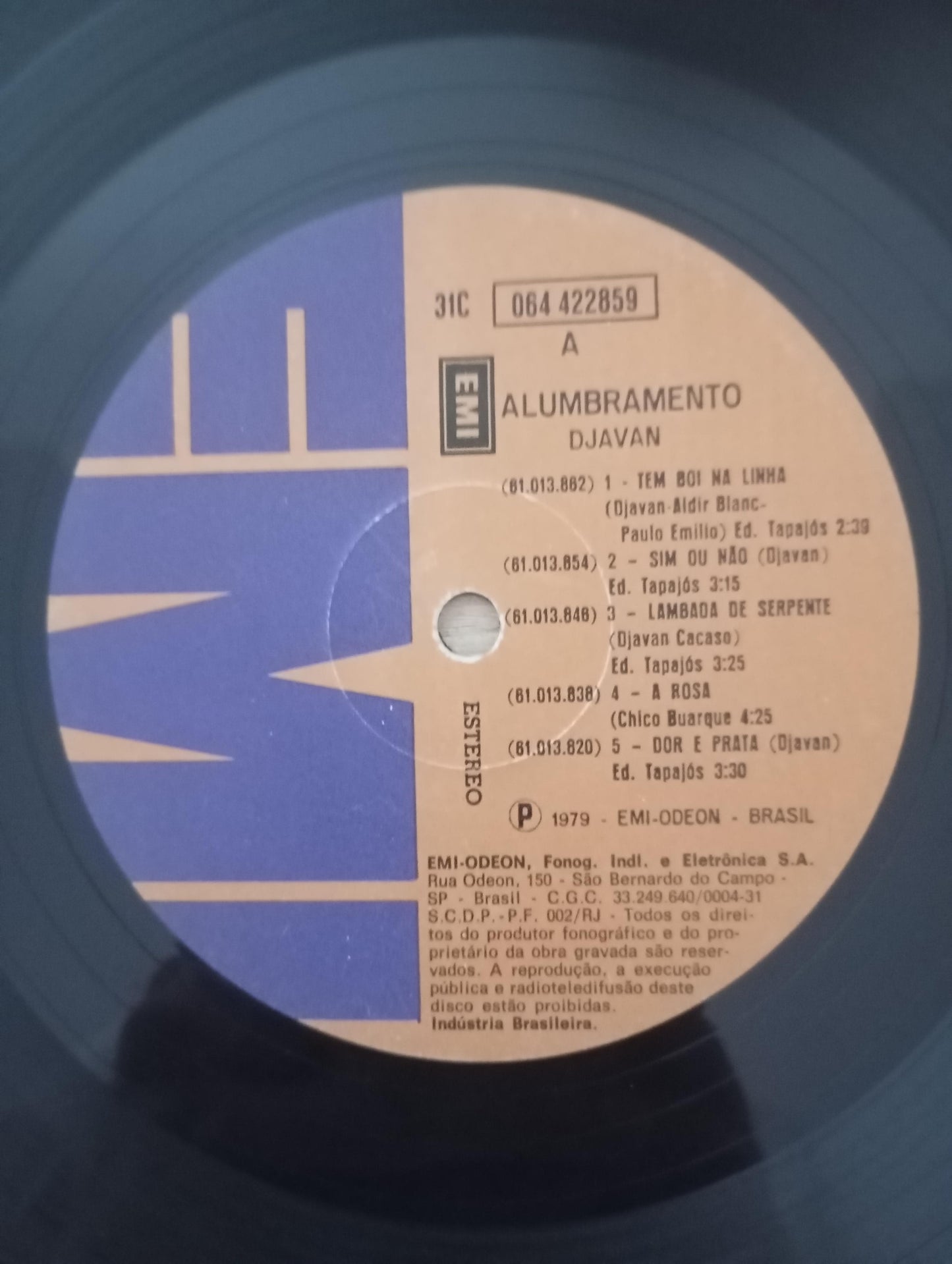 Lp Vinil Djavan Alumbramento