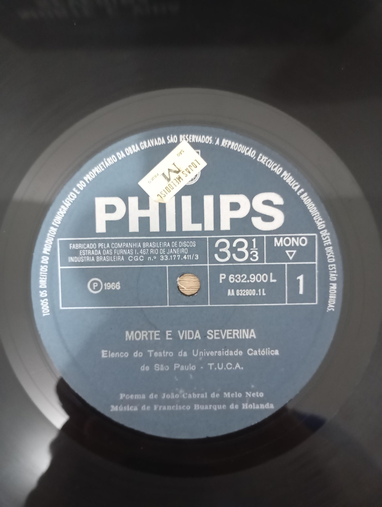 Lp Vinil Chico Buarque Elenco do Tuca Morte E Vida Severina