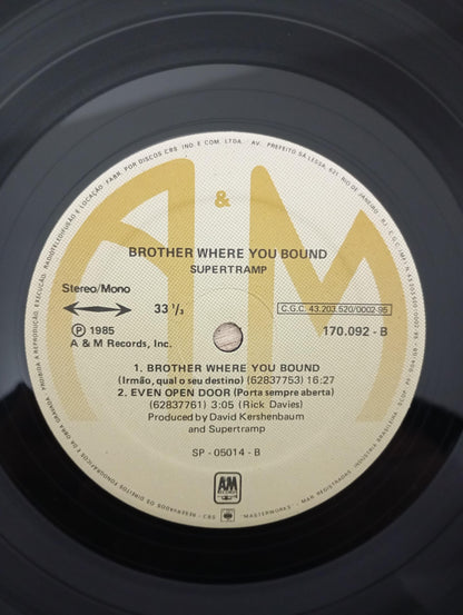 Lp Vinil Supertramp Brother Where You Bound Com Encarte