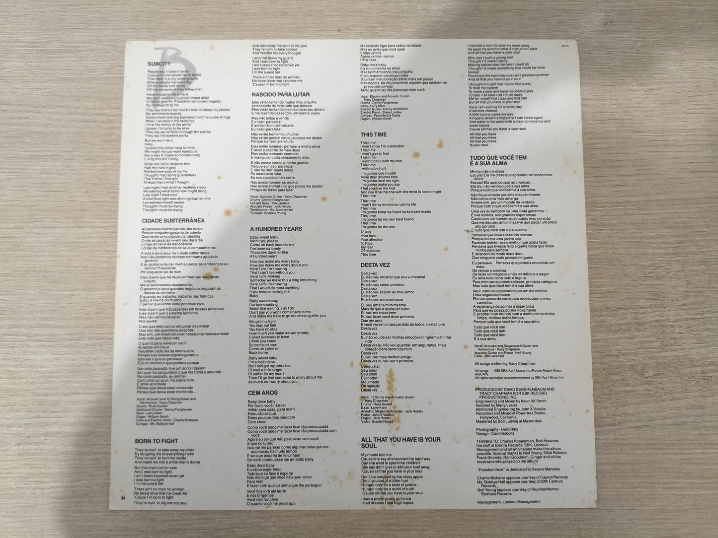 Lp Vinil Tracy Chapman Crossroads Com Encarte