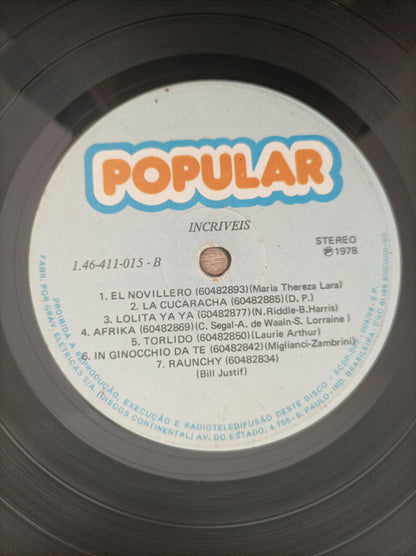 Lp Vinil Os Incríveis Edição Limitada Popular