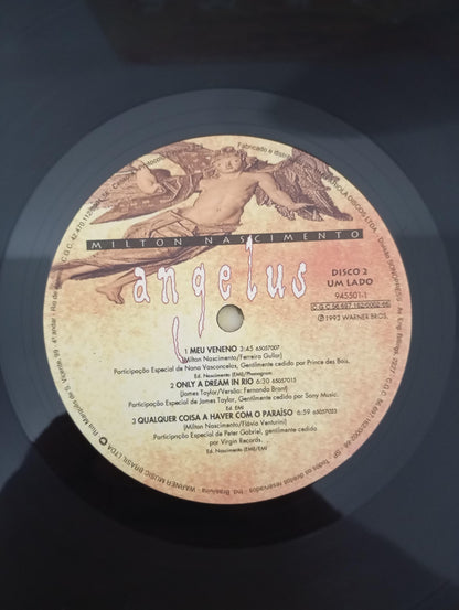 Lp Vinil Milton Nascimento Angelus Duplo Com Encartes