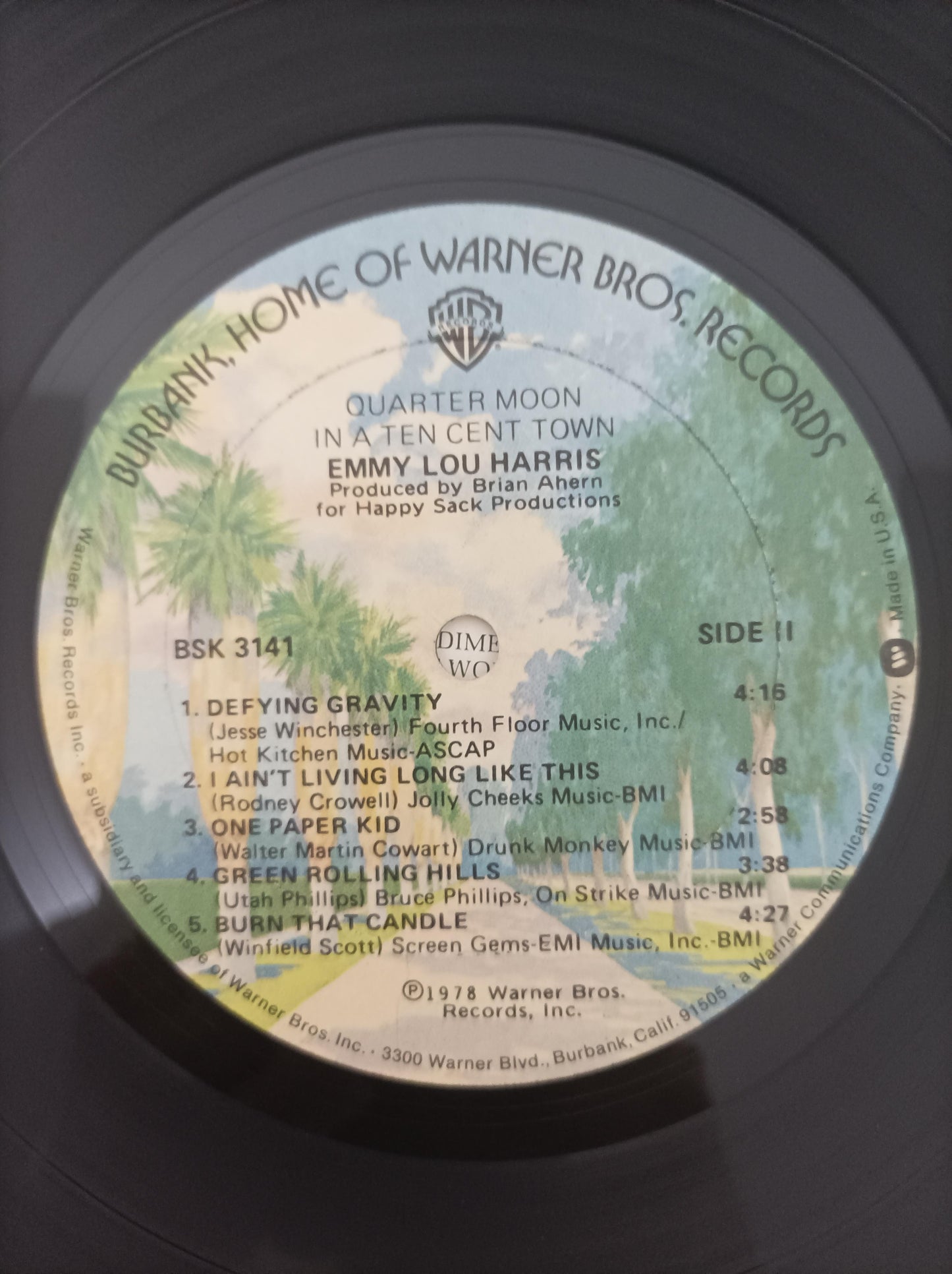 Lp Vinil Emmylou Harris Quarter Moon Ten Cent Importado